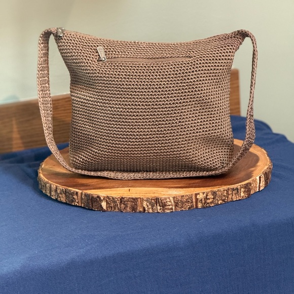 THE SAK Tan Crochet Shoulder Bag | Neutral | Gently Used - Picture 3 of 9